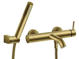 Vanová baterie Ciriculus, brushed gold 