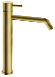 Umyvadlová baterie s výpustí Ciriculus, kartáčované zlato