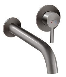 Umyvadlová nástěnná podomítková baterie Ciriculus, gun metal