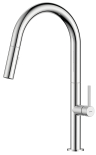 Dřezová teleskopická baterie se sprškou Liquid, chrom