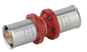 Lisovací AL/PEX spojka 26/26mm pro trubku 26x3mm